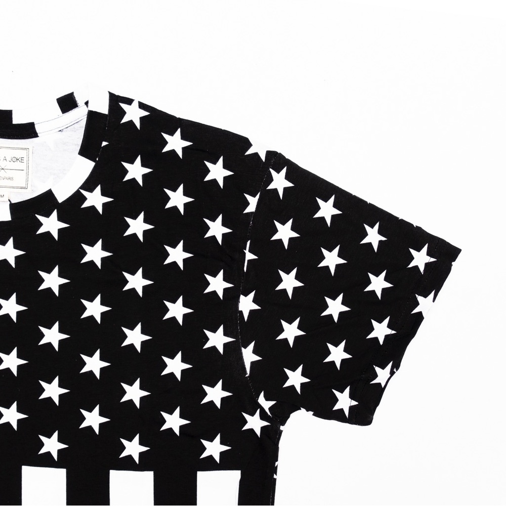 Eleven Paris black & white work hard short sleeve t-shirt tee top size medium M - Picture 4 of 10